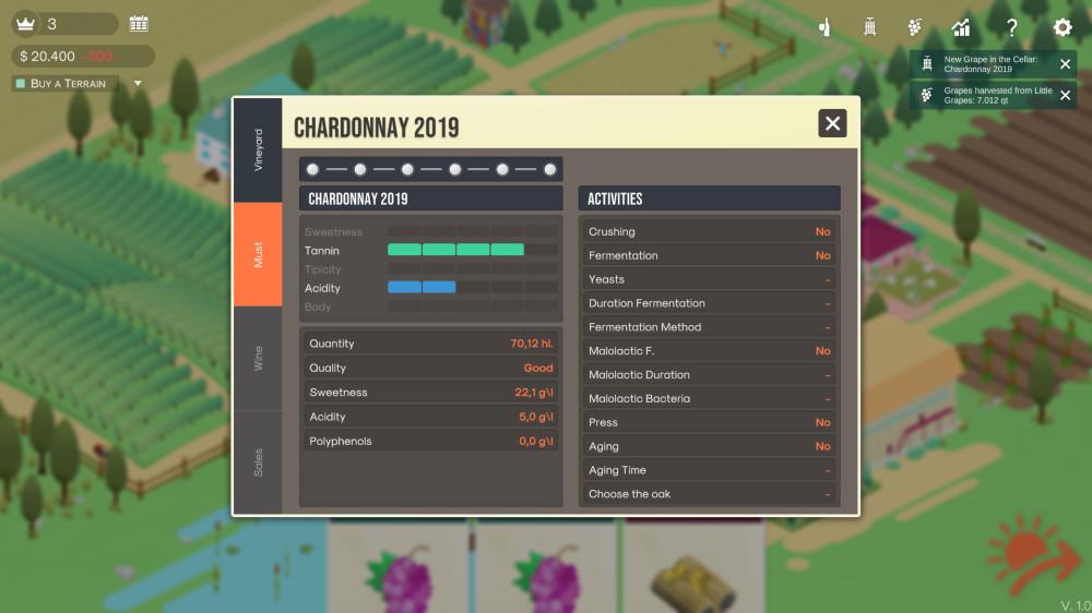 百日/Hundred Days – Winemaking Simulator（v1.2.0w3）(图5)